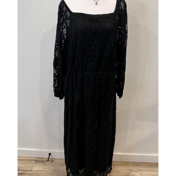 SHEIN BLACK LACE DRESS - Picture 6 of 8